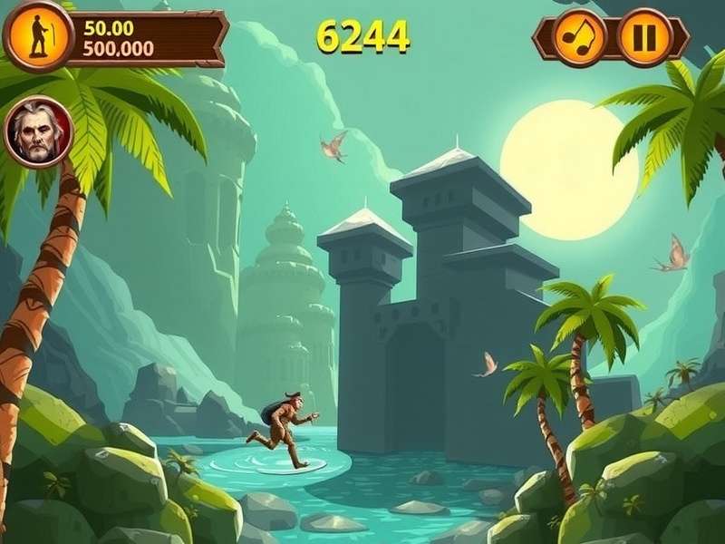 Temple Run Song Reels Maker interface showing music and video editing tools