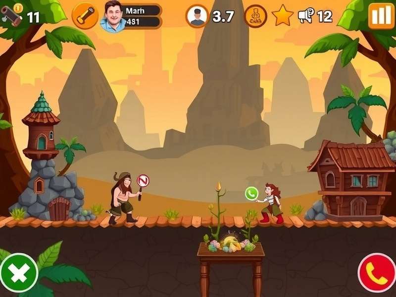 Gameplay screenshot of Temple Run online free version showing character running on ancient ruins