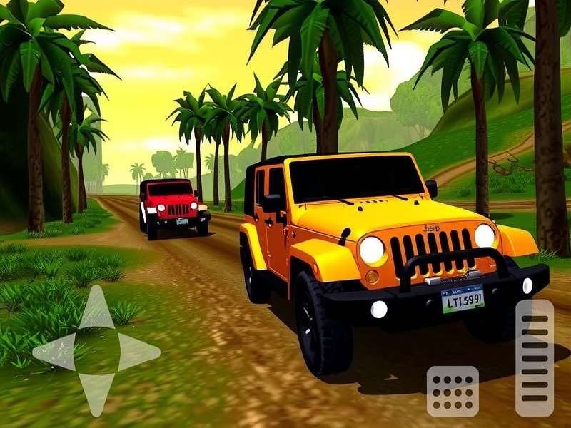 Temple Run 2 Mod 2014 Jeep in-action screenshot showing jeep character running on temple ruins