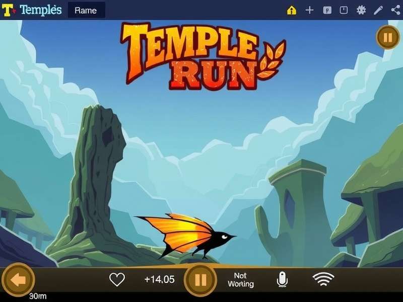 Temple Run Song Reels not working issue on mobile phone screen with Indian music reels interface