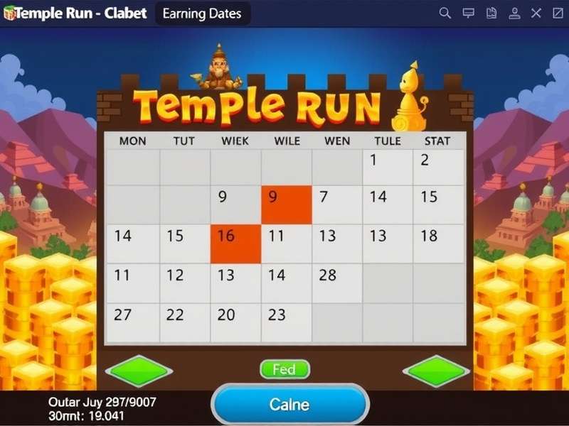Temple Run Earning Dates Calendar 2025 – exclusive schedule for Indian players