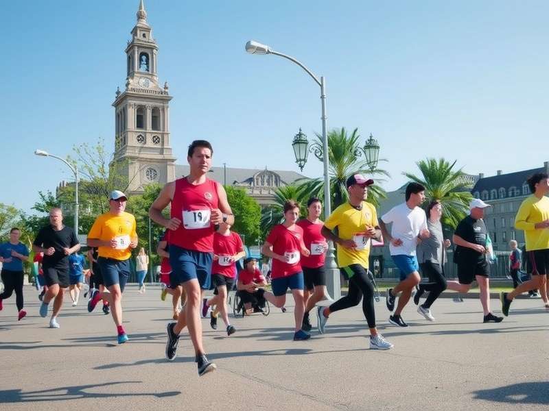 Ems Parkrun – Temple Run Community Edition arena with ancient temple ruins and runners