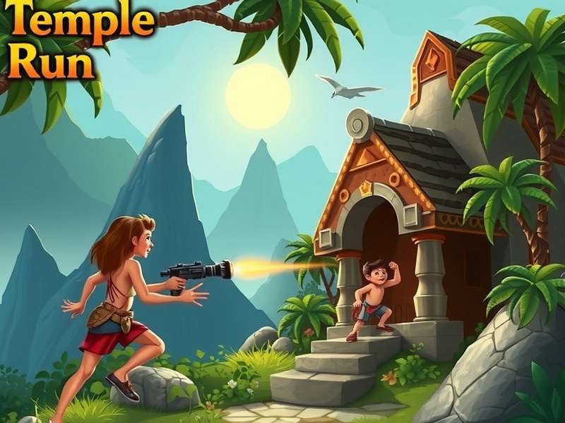 Temple Run 2 Old Game — classic endless runner gameplay with the iconic monkey and temple backdrop