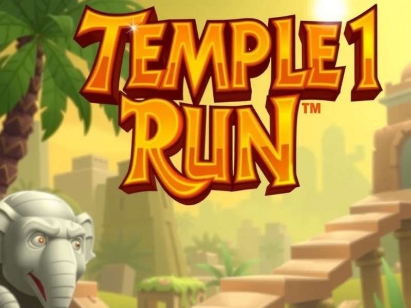 Temple Run 1 Jugar Gratis — endless runner gameplay screenshot with ancient temple background