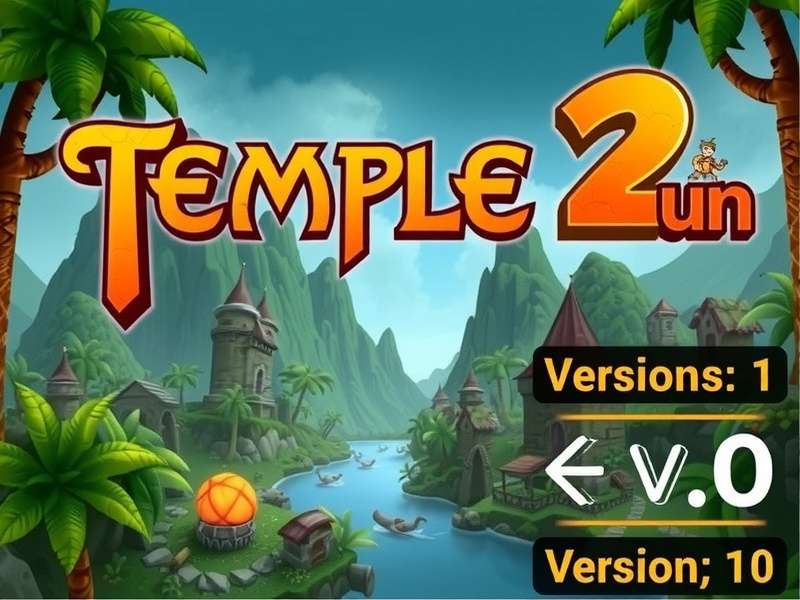 Temple Run 2 running on a Chromebook laptop screen showing the endless runner gameplay with ancient temple background