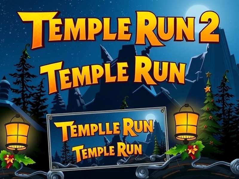Temple Run 2 Christmas 2018 Gift Ideas – festive holiday scene with Temple Run characters